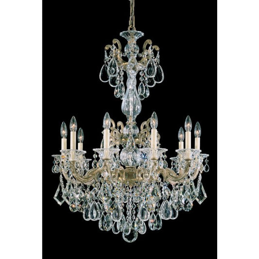 La Scala 10-Light Chandelier in Etruscan Gold