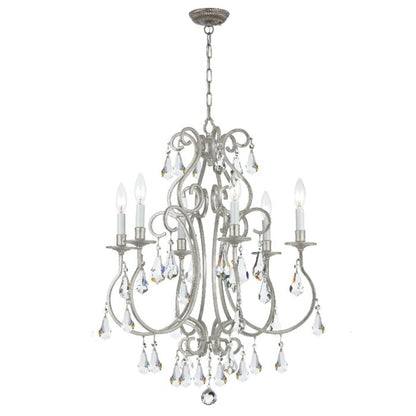 Ashton 6-Light Chandelier in Olde Silver