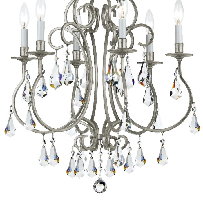 Ashton 6-Light Chandelier in Olde Silver