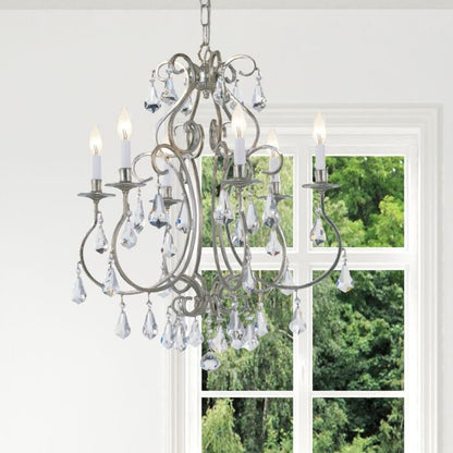 Ashton 6-Light Chandelier in Olde Silver