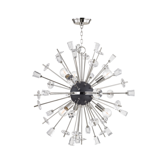 Liberty Chandelier in Polished Nickel