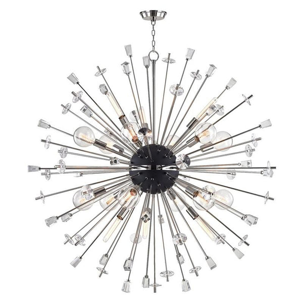 Chandelier, 18-Light, Polished Nickel, 60"W (5060-PN 9ZH4X)