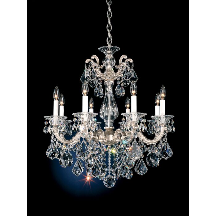 La Scala 8-Light Chandelier in Parchment Gold