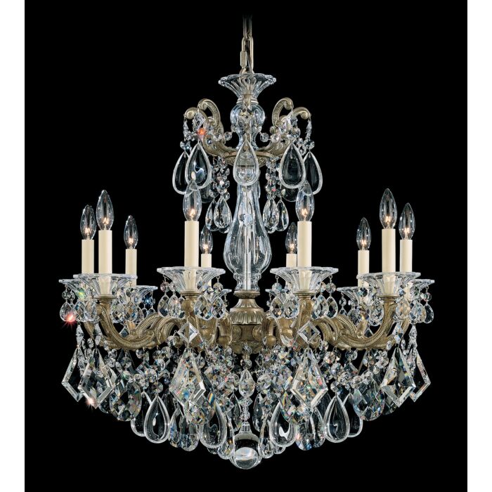 La Scala 10-Light Chandelier in Parchment Gold