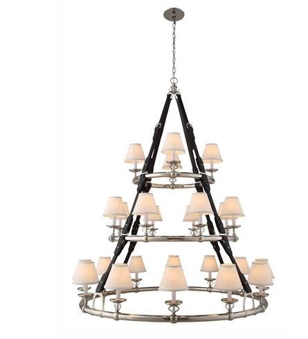 Nickel 24-Light Chandelier