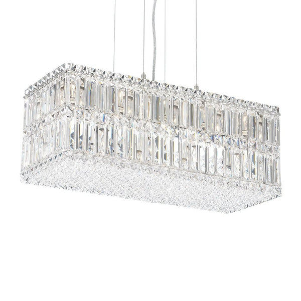 Contemporary Crystal Chandelier in polished chrome finish