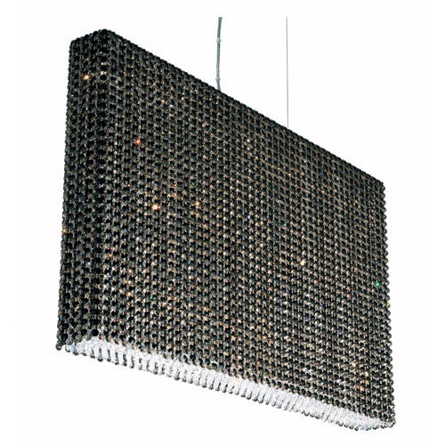 Stainless Steel 19-Light Jaguar Swarovski Elements Pendant Light, 36.5W x 24.5H x 36.5D