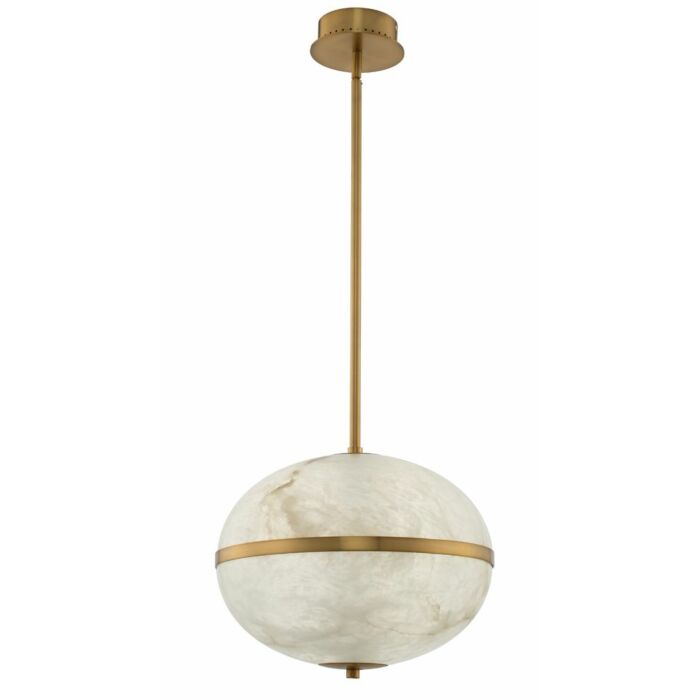 Canterbury Pendant Light in Winter Brass