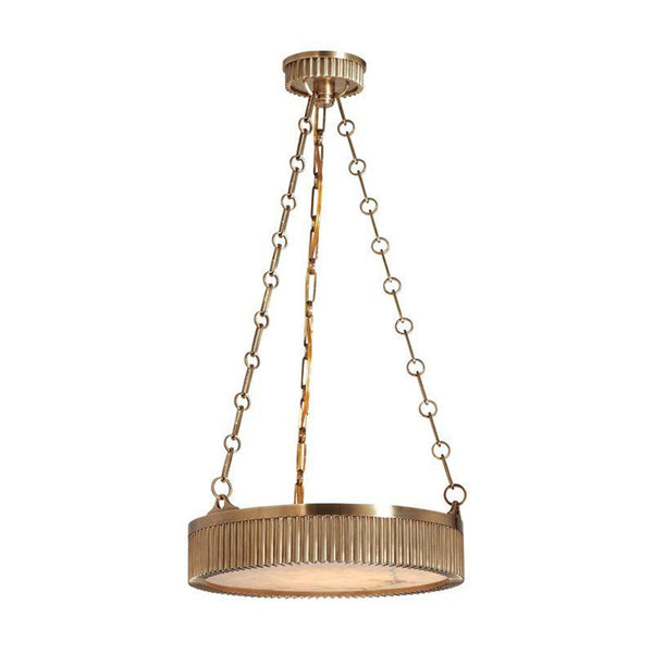 Pendant, 4-Light, Aged Brass, Aged Brass Shade, 16"W (516-AGB 9L9J4)