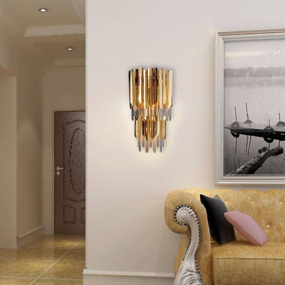 Legance Gold Plated Crystal Wall Sconce