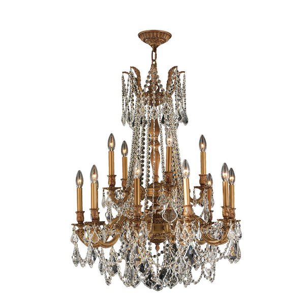 Corp Windsor French Gold Fifteen-Light Chandelier