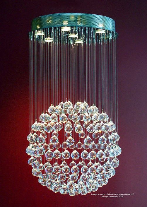 7 Light Galactic Crystal Chandelier