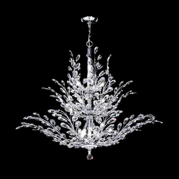 Polished chrome 18 Light crystal Chandelier