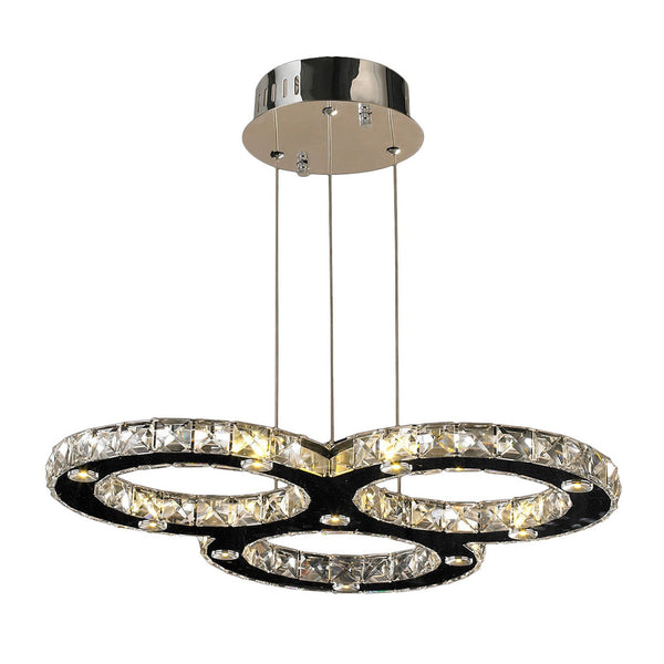 Corp Galaxy Polished Chrome Twenty-Light LED Pendant