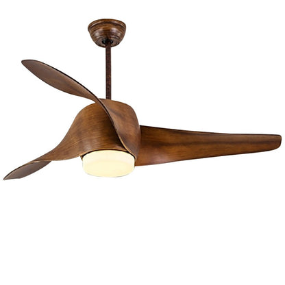 52 Inches Creative Intelligent Timing Three-color Dimming Ceiling Fan Light