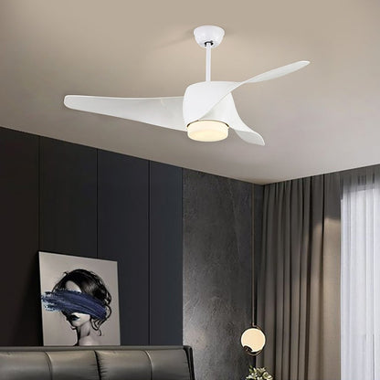 52 Inches Creative Intelligent Timing Three-color Dimming Ceiling Fan Light