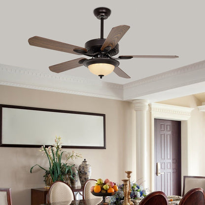 52 Inches Variable Frequency Mute Intelligent Timing Remote Control Ceiling Fan Light