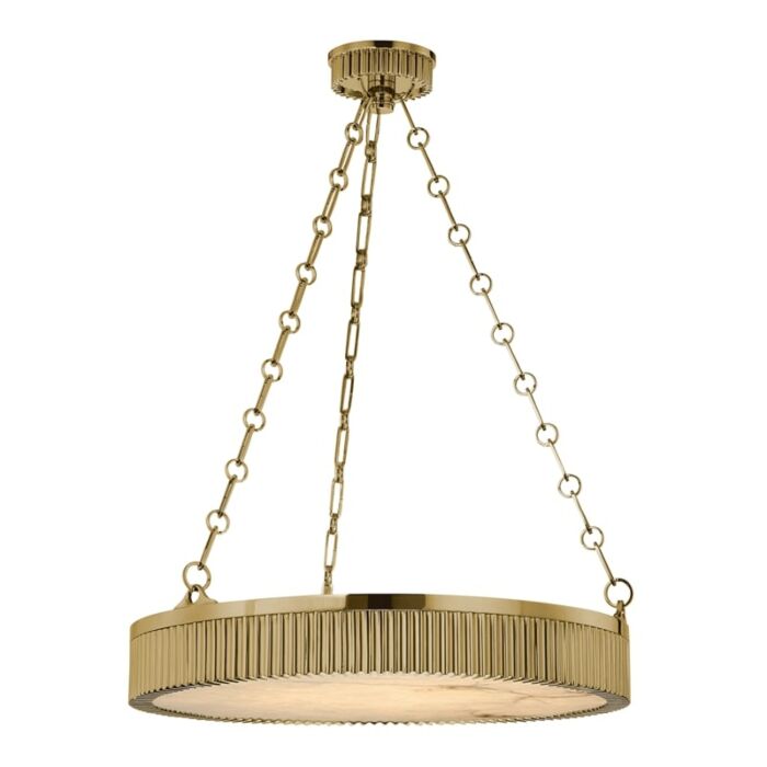 Lynden Pendant Light in Aged Brass