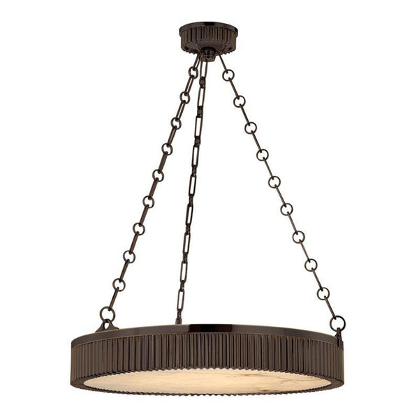 Pendant, 5-Light, Distressed Bronze, Distressed Bronze Shade, 22"W (522-DB 9L9JA)