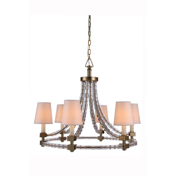 Brass Twenty-Nine-Inch Chandelier