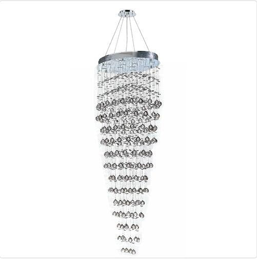 Polished Chrome Twelve-Light Chandelier