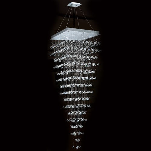 Corp Icicle 16-Light Chrome Finish with Clear-Crystals Chandelier