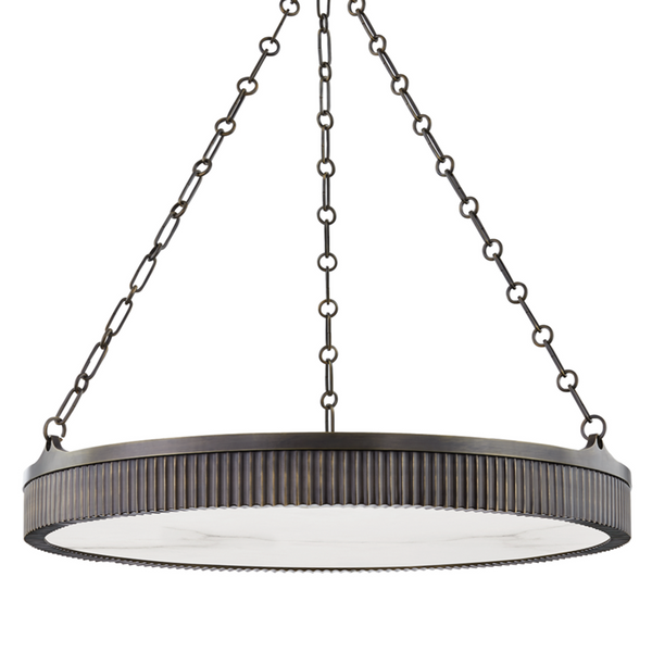 Pendant, 8-Light, Distressed Bronze, 30"W (532-DB A8GA3)