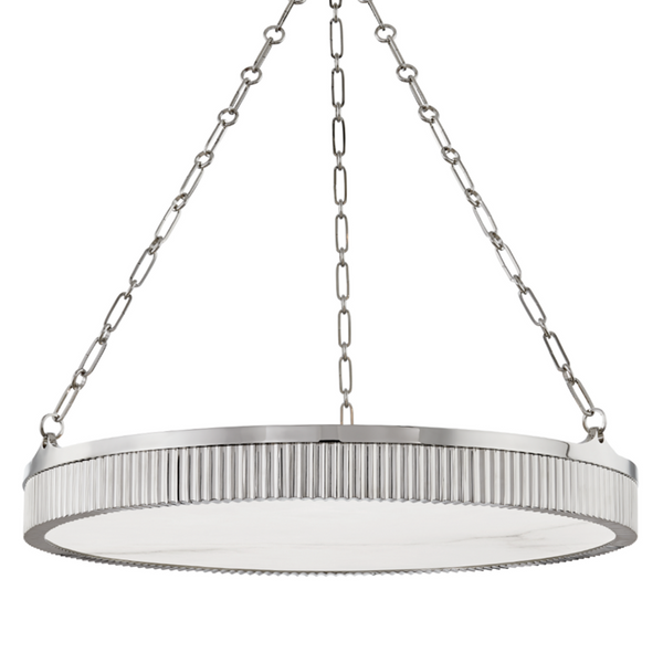 Pendant, 8-Light, Polished Nickel, 30"W (532-PN A8GA4)