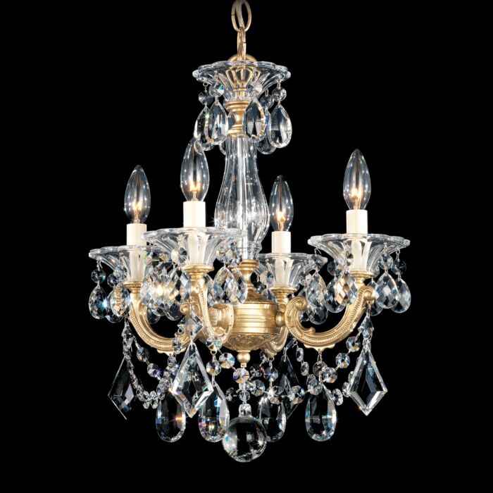 La Scala 4-Light Chandelier in Heirloom Gold