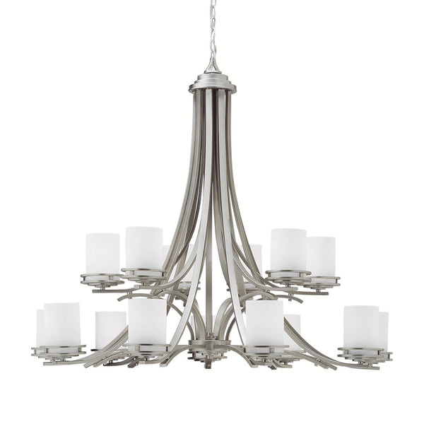 Two-Tier, Fifteen-Light Chandelier