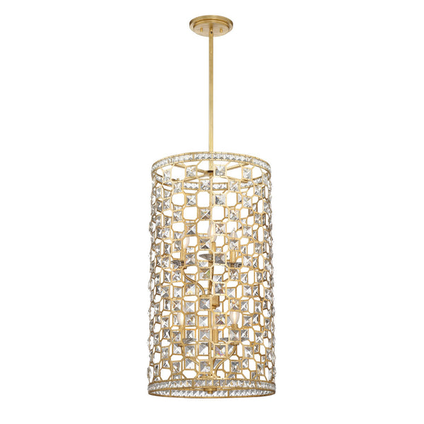 Gold Bullion Six-Light Foyer Pendant