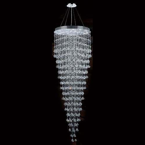 Corp Icicle 16-Light Chrome Finish with Clear-Crystals Chandelier