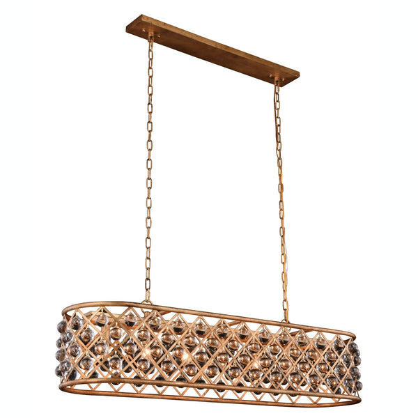 Madison Golden Iron 50-Inch Seven-Light Pendant