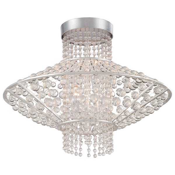 Catalina Silver Four-Light Semi-Flush Mount