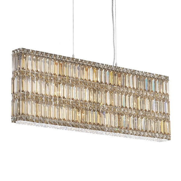 Contemporary Crystal Chandelier in polished chrome finish