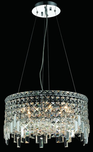 12 Light contemporary crystal chandelier Chrome plated