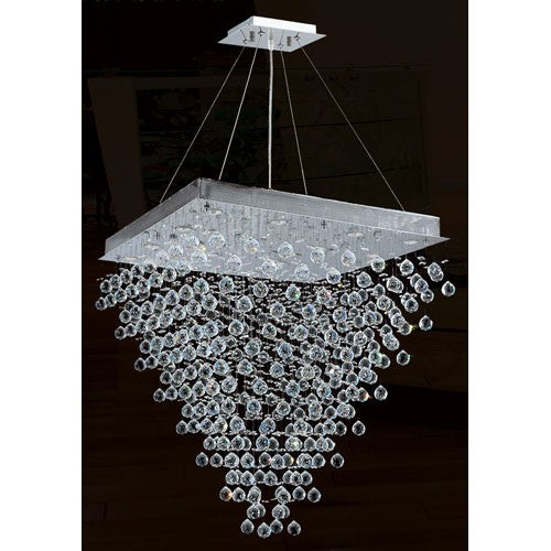 Corp Icicle 16-Light Chrome Finish with Clear-Crystals Chandelier