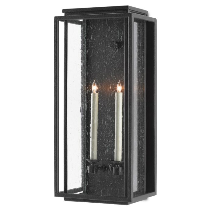 Wright 2-Light Outdoor Wall Sconce in Midnight