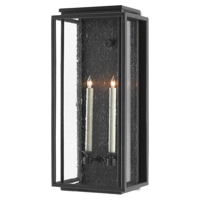 Wright 2-Light Outdoor Wall Sconce in Midnight