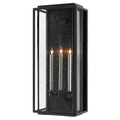 Wright 3-Light Outdoor Wall Sconce in Midnight