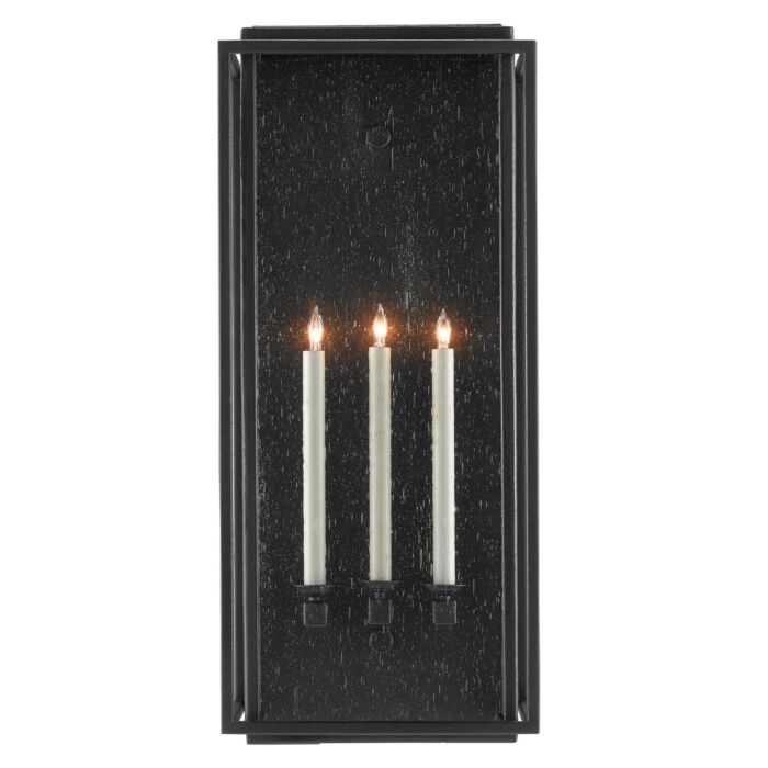 Wright 3-Light Outdoor Wall Sconce in Midnight