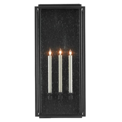 Wright 3-Light Outdoor Wall Sconce in Midnight