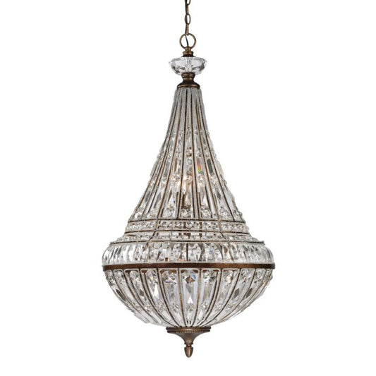 Empire 9-Light Chandelier in Mocha