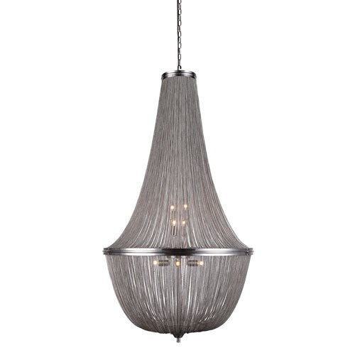 Paloma Pewter 30-Inch 10-Light Chandelier