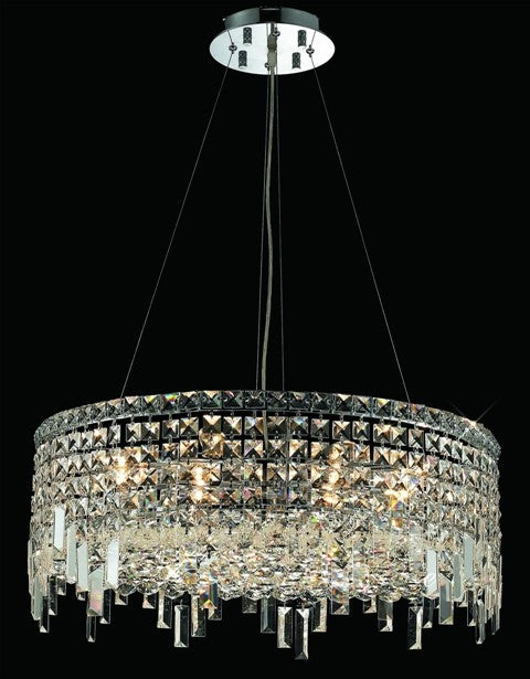 12 Light contemporary crystal chandelier