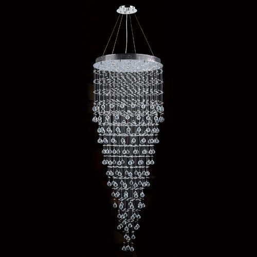 Corp Icicle 16-Light Chrome Finish with Clear-Crystals Chandelier