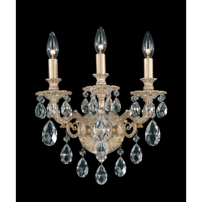 Milano 3-Light Wall Sconce in Heirloom Gold