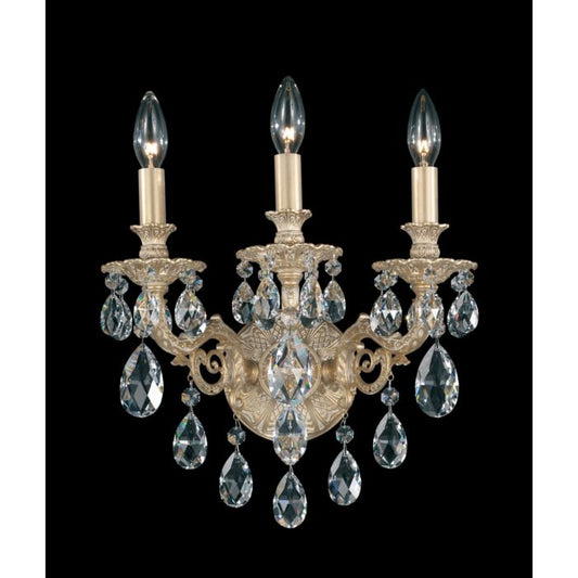 Milano 3-Light Wall Sconce in Heirloom Gold