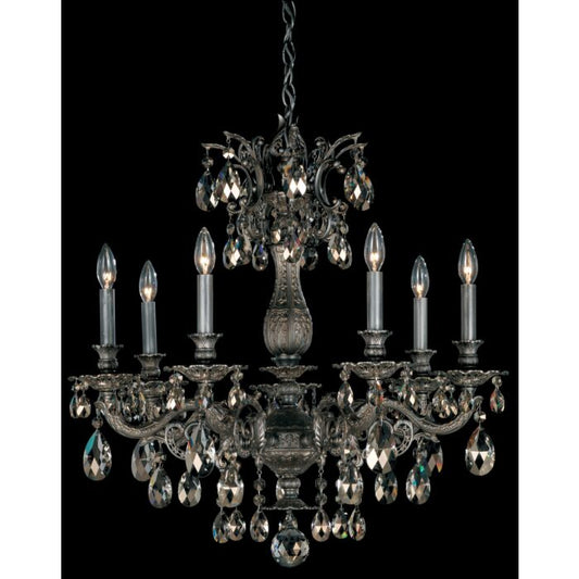 Milano 7-Light Chandelier in Antique Silver