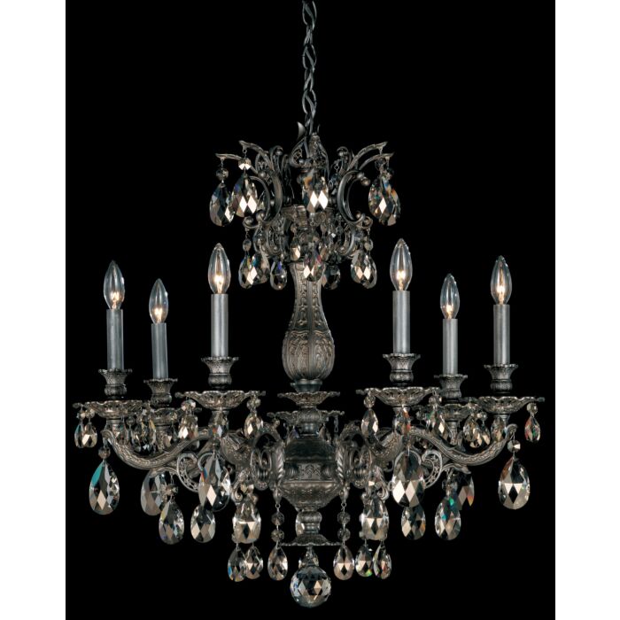 Milano 7-Light Chandelier in Florentine Bronze